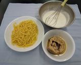 鮭缶DEクリームスパゲティ作り方4写真