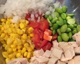 ♡チキンのさっぱりロミロミサラダ♡作り方4写真