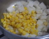 シャキシャキ長芋♪コーンの卵スープ♪作り方2写真