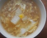 シャキシャキ長芋♪コーンの卵スープ♪作り方6写真