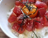 m家にある材料で♪マグロの韓国風漬け丼作り方2写真
