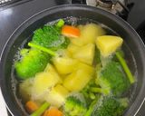 子供向け！温野菜のチーズフォンデュ作り方3写真