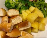 子供向け！温野菜のチーズフォンデュ作り方4写真