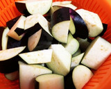 超楽々　鶏ささみと茄子のさっぱり炒め作り方1写真