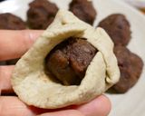砂糖なし☆干し柿あんこ入り蕎麦まんじゅう作り方6写真