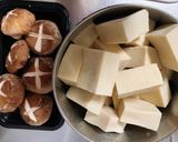 乾燥海老☆椎茸の高野豆腐煮物(無水鍋QC作り方2写真