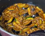 なすとズッキーニの麻婆作り方6写真
