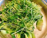 時短☆豆苗とチンゲン菜の青菜炒め作り方6写真