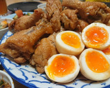 鶏手羽元と卵の甘辛さっぱり煮作り方10写真