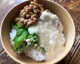ネバネバ三色丼（納豆・オクラ・トロロ）作り方1写真