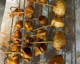 パリパリ鶏皮にんにくせんべい作り方6写真
