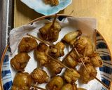 パリパリ鶏皮にんにくせんべい作り方7写真