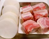 大根と豚バラの白だし旨煮作り方2写真