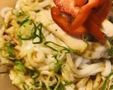 プチッとうどん使用●鶏肉の冷やしうどん作り方4写真