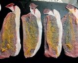 薬味で食べる ピリ辛 2色豚巻きおつまみ作り方1写真