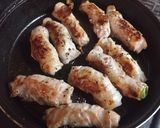薬味で食べる ピリ辛 2色豚巻きおつまみ作り方7写真