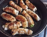 薬味で食べる ピリ辛 2色豚巻きおつまみ作り方10写真