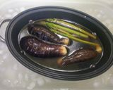茄子とアスパラの揚げびたし作り方5写真