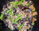 アスパラキクラゲ豚肉卵炒め作り方5写真