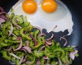 ゴーヤと卵の炒め物作り方4写真