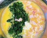 モロヘイヤとベーコンの卵焼き♡作り方2写真