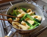 最速の小松菜と油揚げの炒めない煮作り方15写真