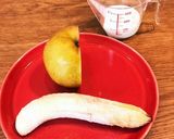 冷凍バナナで^_^簡単!梨スムージー作り方1写真
