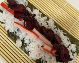 海苔巻きシリーズ！カニカマしば漬け巻き！作り方1写真