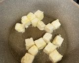 小松菜と粗挽きウインナーの塩豆腐炒め作り方1写真