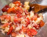 ひんやり桃とトマトとツナの冷製パスタ。作り方3写真