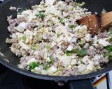 豆腐と豚挽き肉のそぼろ丼作り方4写真
