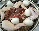 猪肉と鶏手羽肉の燻製作り方7写真