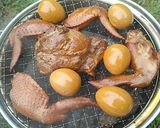 猪肉と鶏手羽肉の燻製作り方9写真