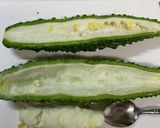猛暑に♩ゴーヤと豚肉のカレー粉炒め作り方1写真