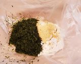 白身魚のあおさガーリックムニエル風♡作り方1写真