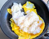 中華肉味噌そぼろと水菜のチャーハン作り方4写真