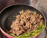 空芯菜と牛コマのオイスターソース炒め作り方5写真