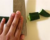 ｍ豆腐ときゅうりの塩昆布ごま油丼作り方1写真