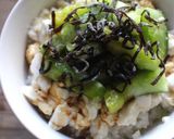 ｍ豆腐ときゅうりの塩昆布ごま油丼作り方3写真