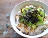 ｍ豆腐ときゅうりの塩昆布ごま油丼作り方4写真