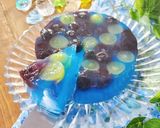 簡単♪ブルーハワイ寒天ゼリーケーキ作り方5写真