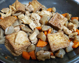 鶏もも肉と厚揚げのこってり煮作り方5写真