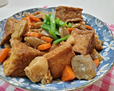 鶏もも肉と厚揚げのこってり煮作り方6写真