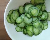 きゅうりとプチトマトの酢の物♪作り方1写真