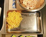 鳥ササミと錦糸卵の煮凝り風先付作り方1写真