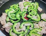 島豆腐・和風だしを使ったゴーヤチャンプル作り方4写真