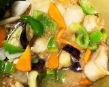 レンジ胸肉なすさっぱり梅煮味青椒肉絲風作り方18写真