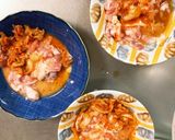 全てレンジキムチ卵焼うどん味豚平焼き風作り方11写真