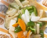 レンジ大根豚こま生姜焼き味青椒肉絲風作り方13写真
