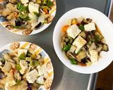 全てレンジ温野菜卵梅しそ炒飯味チャンプル作り方20写真
